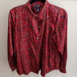 Long sleeved NO IRON blouse XL